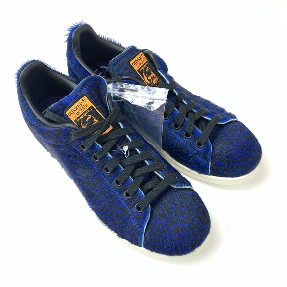 stan smith blue leopard